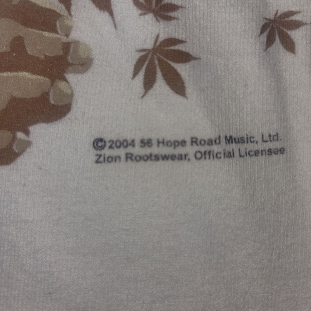 Mens Vintage Bob Marley 2004 Zion Brand Short Sleeve Crew Neck T-shirt SZ L - Picture 6 of 12